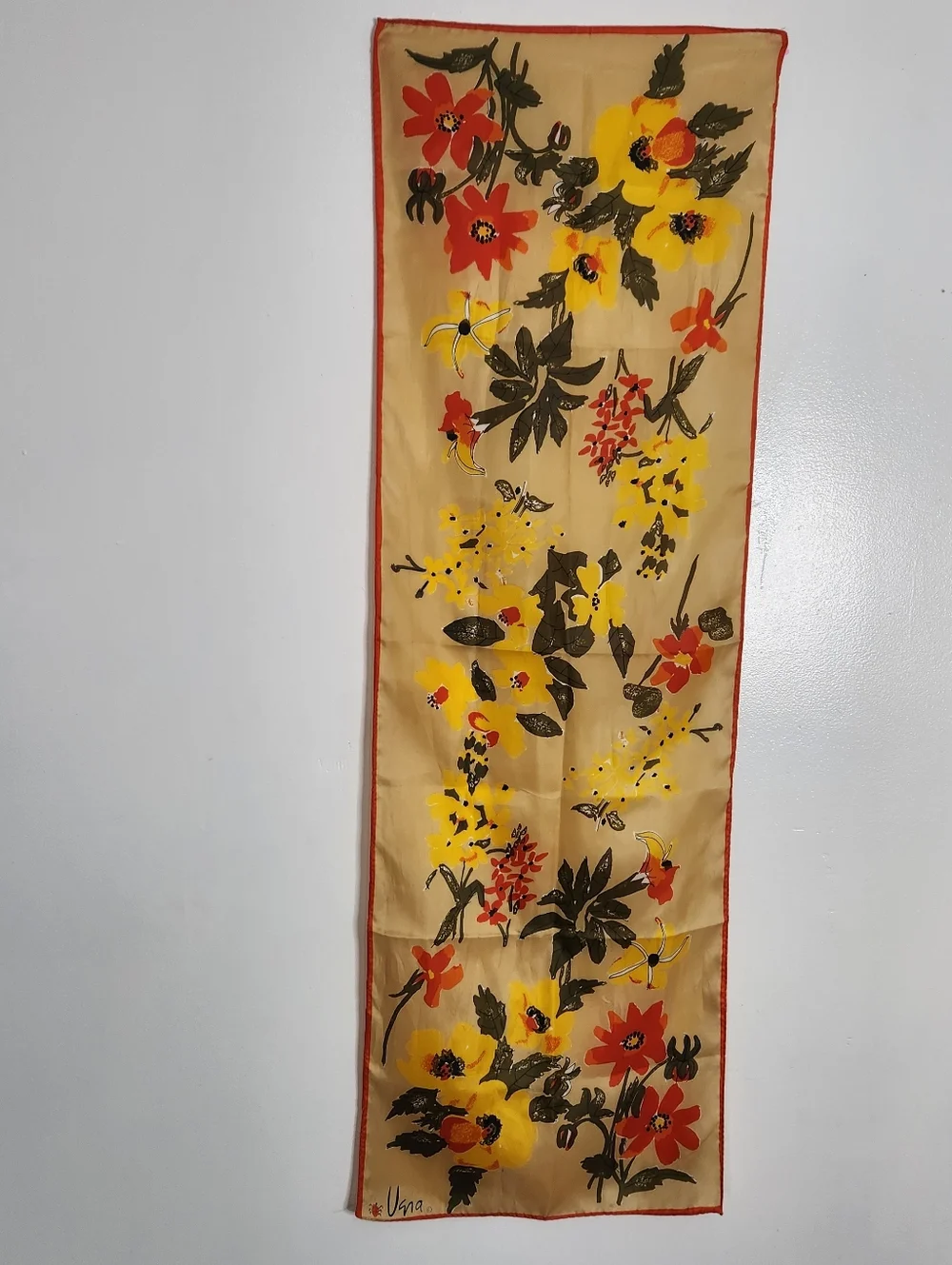 Vintage Vera Neumann Ladybug Silk Scarf 43